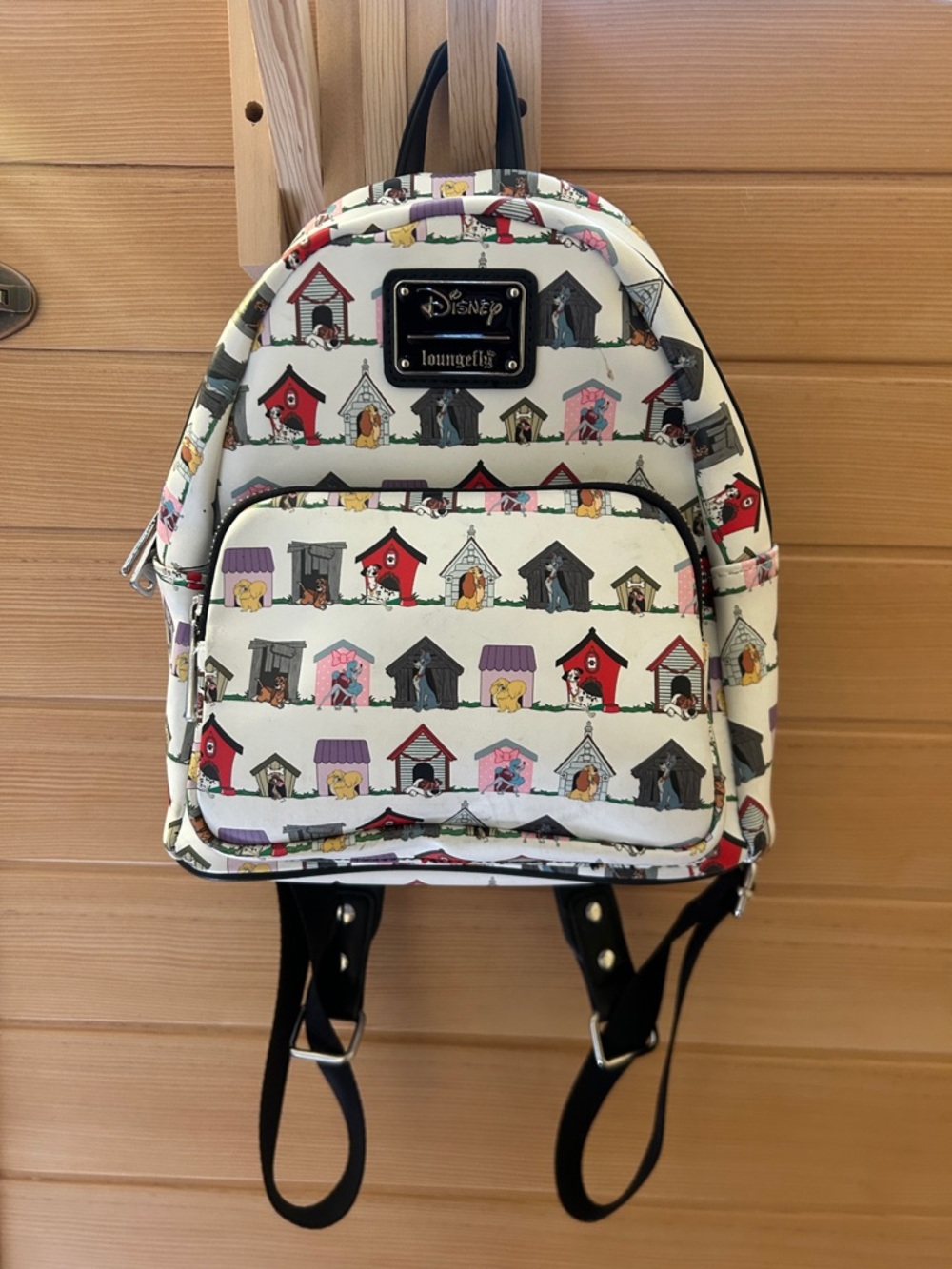 Loungefly White Snoopy Doghouse Pattern Mini Backpack